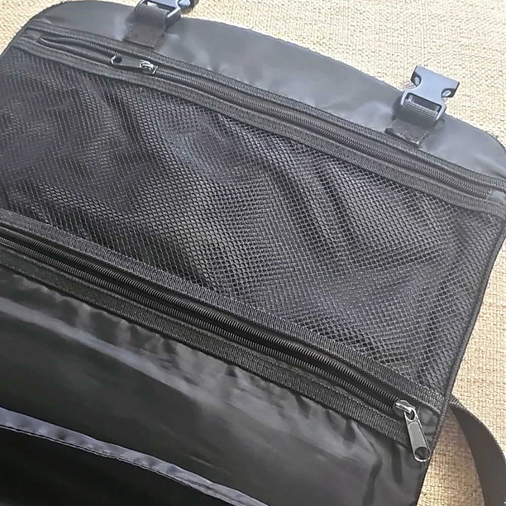 Tumi Balistic Nylon Briefcase Messenger Laptop Bag Black Crossbody Large